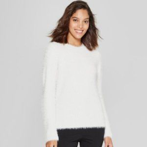 A New Day Crewneck Eyelash Pullover Sweater